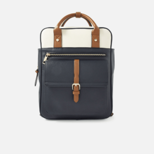 Double Handle Large Backpack Blue